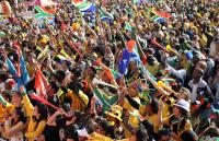 FUSSBALL WM 2010, Public Viewing in KapstadtFUSSBALL WM 2010, VORRUNDE: Deutschland - Serbien