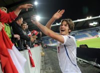 Fussball U21-EURO 2011 Halbfinale:  JUBEL nach dem Sieg Timm Klose (Schweiz)