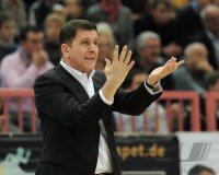 Basketball 1. Bundesliga 2011/2012:  Walter Tigers Tuebingen - Fraport Skyliners Frankfurt