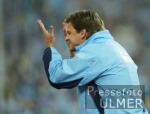 Fussball 1. Bundesliga 198. Muenchner Derby 1860-Bayern, Goetz unzufrieden