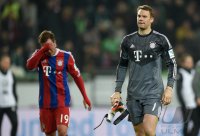 Fussball, 1. Bundesliga  Saison 2014/2015: VfL Wolfsburg - FC Bayern Muenchen