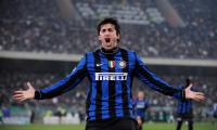 Fussball  SERIE A SAISON 2009/2010;  Diego Milito (Inter Mailand) (Inter Mailand) (Inter Mailand)