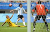 FUSSBALL  Olympia 2008  Peking  Vorrunde Argentinien - Australien