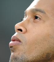 FUSSBALL INTERNATIONAL: AC Mailand - Lazio Rom, RONALDINHO