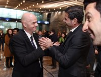 FIFA Praesident Gianni Infantino (Schweiz) erster Tag im Home of Fifa