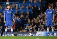 FUSSBALL  CHL  Saison 2013/2014: Oscar (FC Chelsea) und Andre Schuerrle (FC Chelsea)