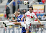 Fussball Ligapokal: Stuttgart - Hertha, Zweikampf