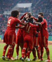 FUSSBALL DFB POKAL  Saison 2012/2013:  JUBEL FC Bayern Muenchen