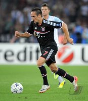 Fussball CHL  Saison 2011/2012:  Franck Ribery (FC Bayern Muenchen)