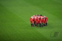 Fussball 1. Bundesliga : Bayern Verschwoerung vor dem Spiel