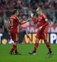 FUSSBALL DFB POKAL  Saison 2012/2013:  FC Bayern Muenchen - VfL Wolfsburg