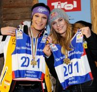 Ski Alpin   Weltmeisterin   Maria Riesch (GER) und Lindsey Vonn  (USA)
