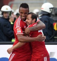 Fussball, 1. Bundesliga  Saison 2014/2015 Relegation: Karlsruher SC - Hamburger SV