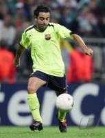Fussball International UCL: Madrid, XAVI Einzelaktion am Ball