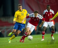 FUSSBALL INTERNATIONALES TESTSPIEL: Daenemark - Schweden
