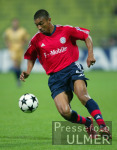 FUSSBALL CHL FCB  - La Coruna  Elber (FCB) am Ball