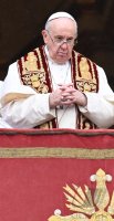 Rom; Papst Franziskus I. spricht den Urbi Et Orbi Segen