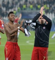 FUSSBALL INTERNATIONAL CHL VIERTELFINALE 12/13: JUBEL FC Bayern Muenchen