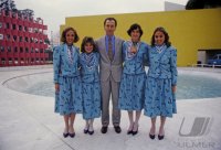 Fussball Vorschau WM 1986:  Beckenbauer mit Hostessen