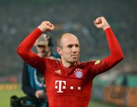 FUSSBALL  DFB POKAL SAISON  11/12  HALBFINALE: JUBEL FC Bayern Muenchen