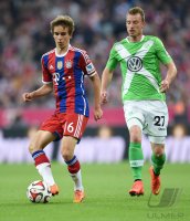 Fussball 1. Bundesliga Saison 14/15: FC Bayern Muenchen - VfL Wolfsburg