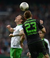Fussball, 1. Bundesliga  Saison 2013/2014: SV Werder Bremen - Borussia Moenchengladbach