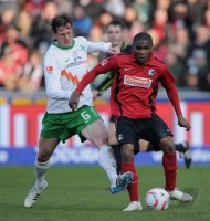 Fussball 1. Bundesliga  Saison 2010/2011:  SC Freiburg - SV Werder Bremen
