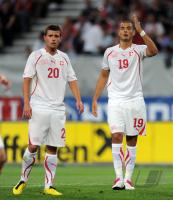 FUSSBALL NATIONALMANNSCHAFT: Valentin STOCKER, Eren DERDIYOK (v.li., Schweiz)