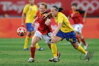 FUSSBALL  Olympia 2008   Viertelfinale  Frauen   Schweden - Deutschland