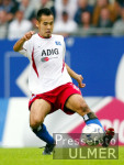 FUSSBALL 1. Bundesliga HSV, TAKAHARA Einzelaktion
