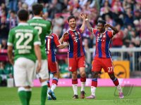 Fussball 1. Bundesliga Saison 14/15: JUBEL FC Bayern Muenchen