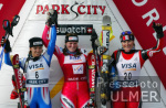 SKI   Weltcup  Salalom  Park City Damen Siegerehrung