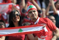 Fussball International WM Qualifikation 2014: Libanon Fans