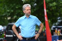 Oberbuergermeister Boris Palmer (Die Gruenen) besucht die Firma BLUEmobility