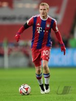 Fussball, 1. Bundesliga  Saison 2014/2015: VfL Wolfsburg - FC Bayern Muenchen