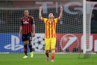 Fussball Champions League 13/14: JUBEL Lionel Messi (Barca)