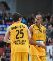 Basketball 1. Bundesliga 15/16 Hauptrunde: Walter Tigers Tuebingen - MHP RIESEN Ludwigsburg