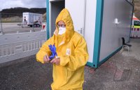 Corona Teststelle Tuebingen: Corona-Drive-In auf dem Tuebinger Festplatz