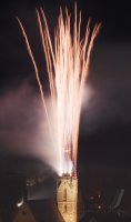 Feuerwerk an Silvester 2021 / Neujahr 2022 vom Rotternburger Dom St. Martin