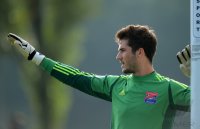 Fussball 1. Bundesliga, Saison 2012/2013:  Torwart Korbinian Mueller (Unterhaching)