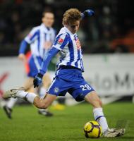 FUSSBALL, 1. BUNDESLIGA, 21. Spieltag: Berlin, LUSTENBERGER Einzelaktion