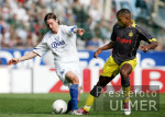 Fussball 1. Bundesliga: Bochum - Dortmund, Zweikampf