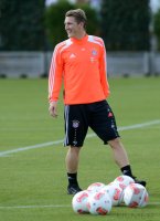 Fussball 1. Bundesliga :  Training beim FC Bayern Muenchen