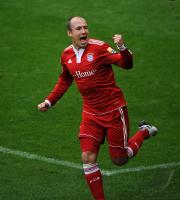 Fussball 1. Bundesliga : JUBEL Arjen Robben (FCB)