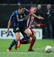 Fussball CHL  Saison 2010/2011: Inter Mailand - FC Bayern Muenchen