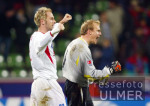 Fussball 1. Bundesliga: Leverkusen - HSV, Jubel HSV