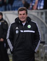 Fussball DFB Pokal Viertelfinale 13/14: Trainer Dieter Hecking (VfL Wolfsburg)