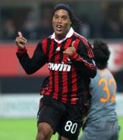 FUSSBALL SERIE A:  JUBEL Ronaldinho  (AC Mailand)