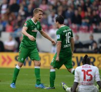 Fussball  1. Bundesliga  13/14: JUBEL Nils Petersen (SV Werder Bremen)