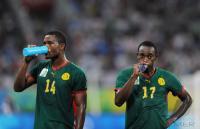 FUSSBALL  Olympia 2008   Viertelfinale  Maenner   Brasilien - Kamerun